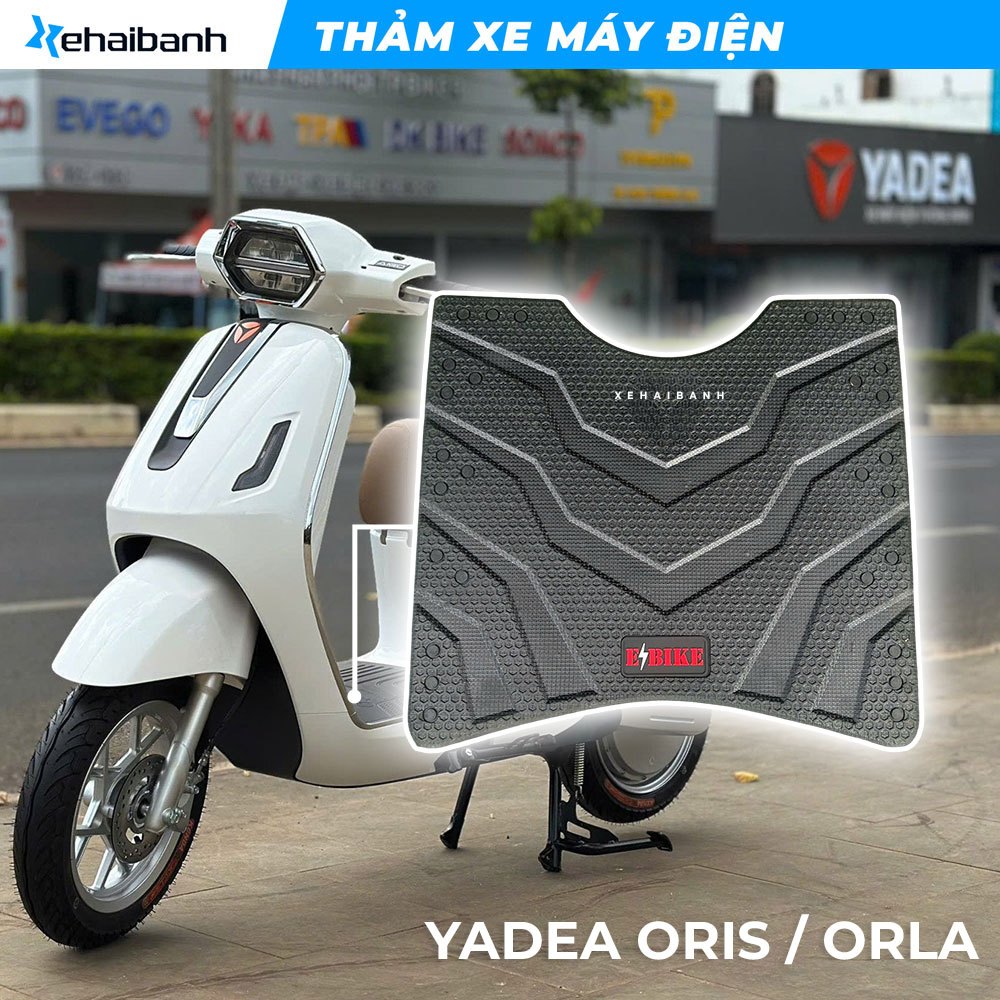 Yadea Oris และ Yadea Orla พรมปูพื้นรถจักรยานยนต์ไฟฟ้าทําจากยางหนา 8 มม. น้ําหนัก 1กก.