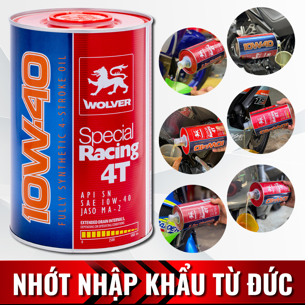 Wolver Special Racing 10W40 Motorcycle Oil - Wolver 10W40 Oil - Special 10W40 - Wolver 10W50 GWS070
