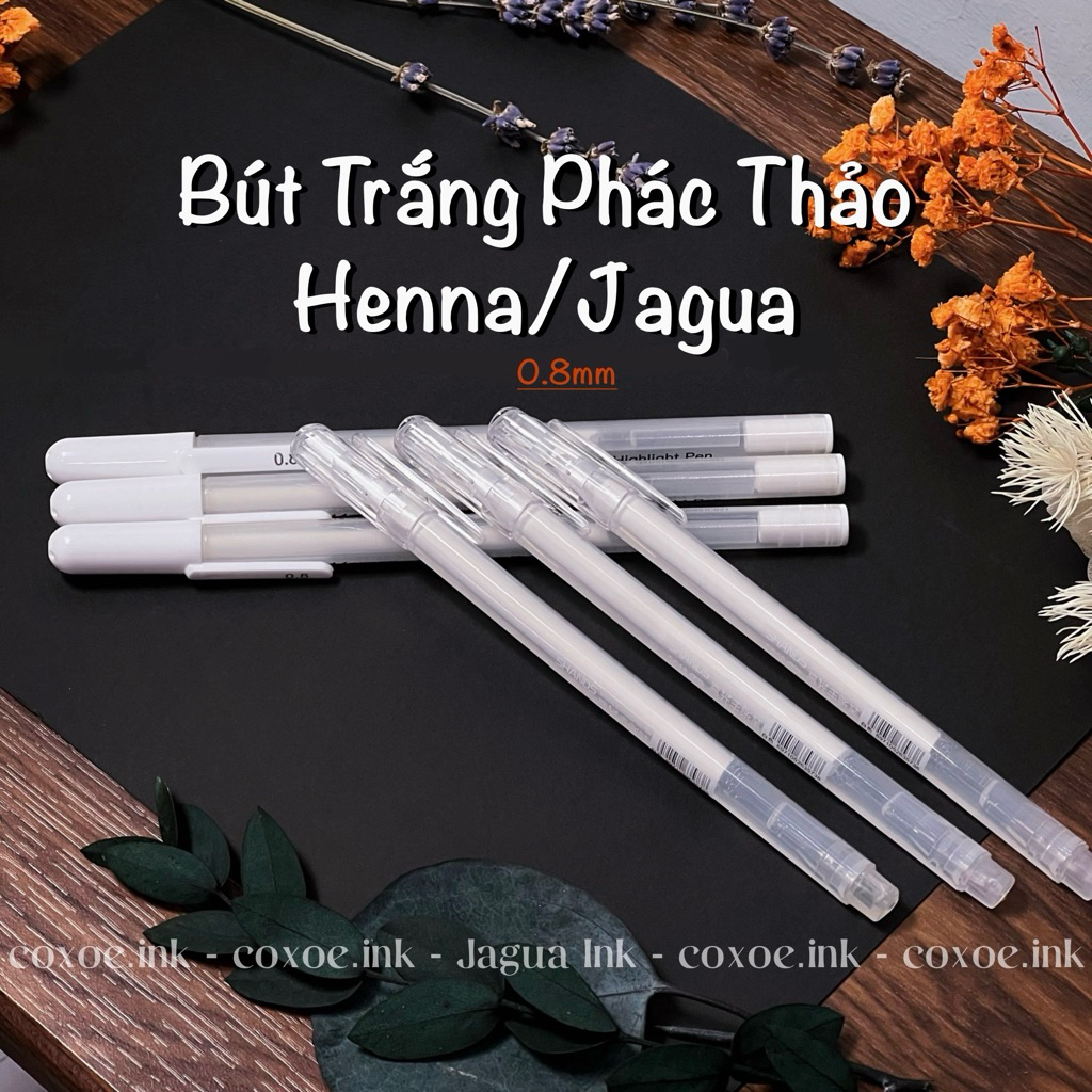ปากกาขาวร่าง | ปลายปากกา 0.8มม | ถ่ายรูปก่อนวาดภาพ Hana/Jagua