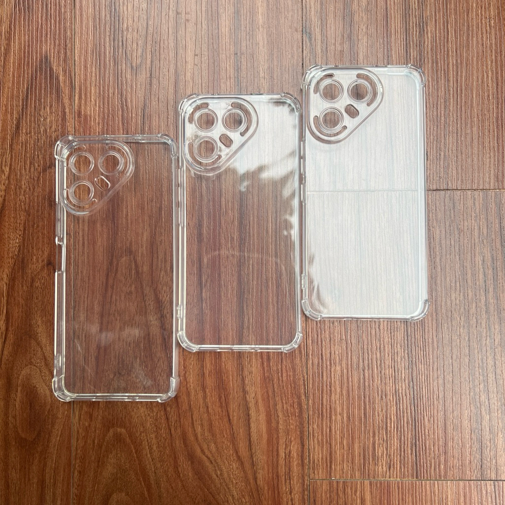 เคสซิลิโคนยืดหยุ่นสําหรับ Tecno Pova 7 5G/ Pova 7 Pro 5G/ Pova 7 Ultra 5G โปร่งใสและกันกระแทก 4 มุม