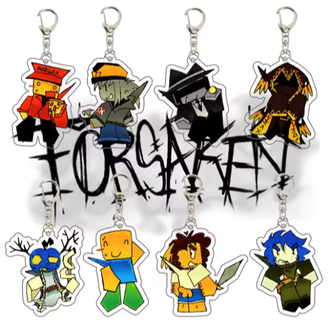 HOT พวงกุญแจอะคริลิค เกม Guest 1337 Forsaken – ตัวอักษร Noob, Shedletsky, John Doe, c00lkidd, Elliot