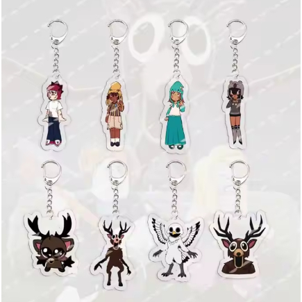 พวงกุญแจเกม99 Nights In The Forest สําหรับอุปกรณ์เสริมกระเป๋า จี้อะคริลิค 99 Nights In The Forest รู