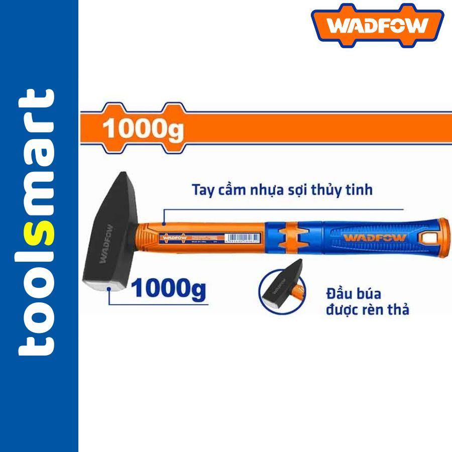 WADFOW WHM1310 Mechanical Hammer 1000g Drop Forged Hammer Head (เครื่องมือแท้)
