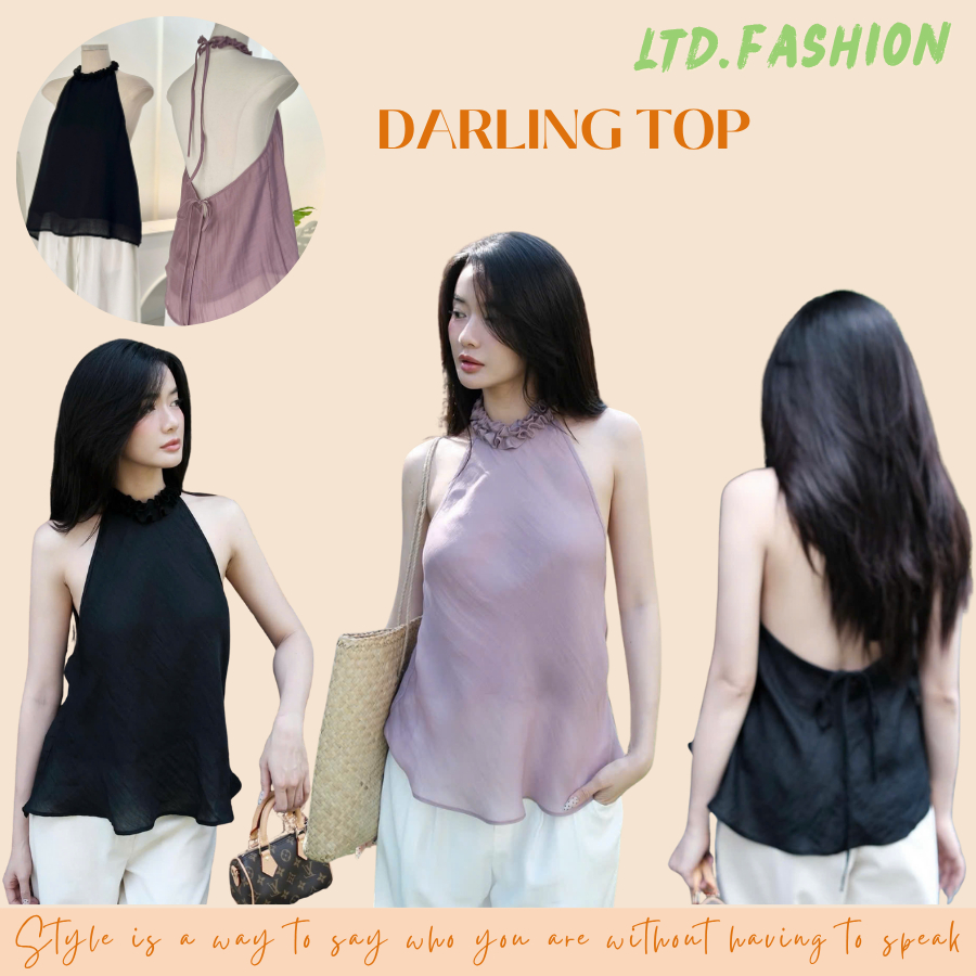 เสื้อเชิ้ต COLLAR WITH CANDLE SILK - LTD.FASHION - DARLING TOP