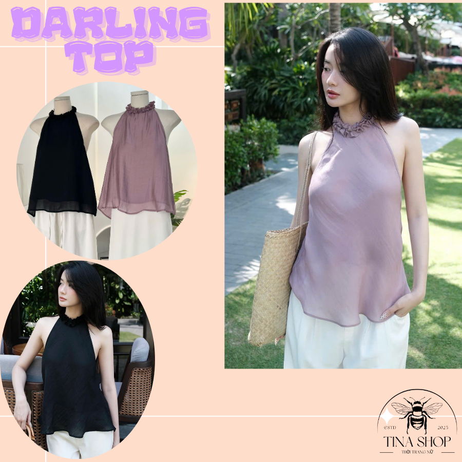 DARLING TOP - LIGHT SILK COLLECTION พร้อม FULL BACK - TINA SHOP