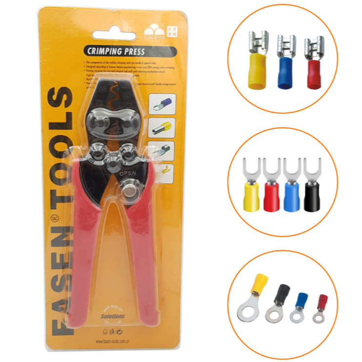 คีมกด Cos HS-2MA 0.5–6mm2 – คีมกดหัว Cos Y, คอสกลม, แก่น cos - วงล้อแรง