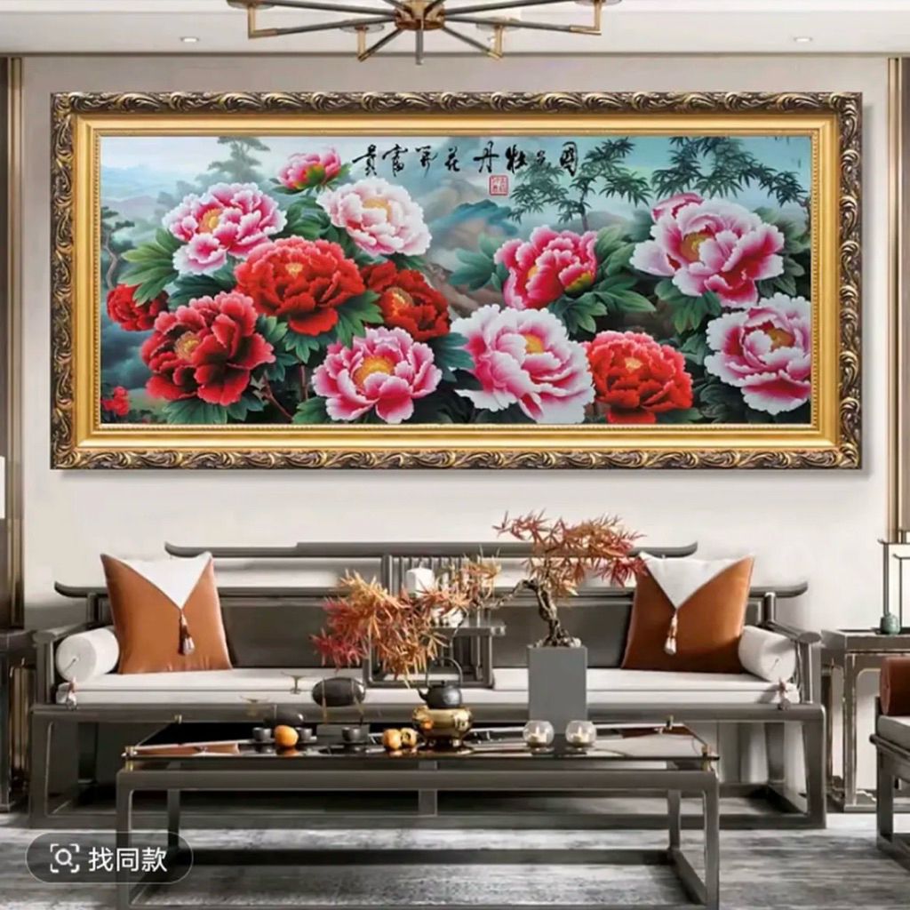 Peony 230x100cm 9CT EMBROIDERED 4 เส้น