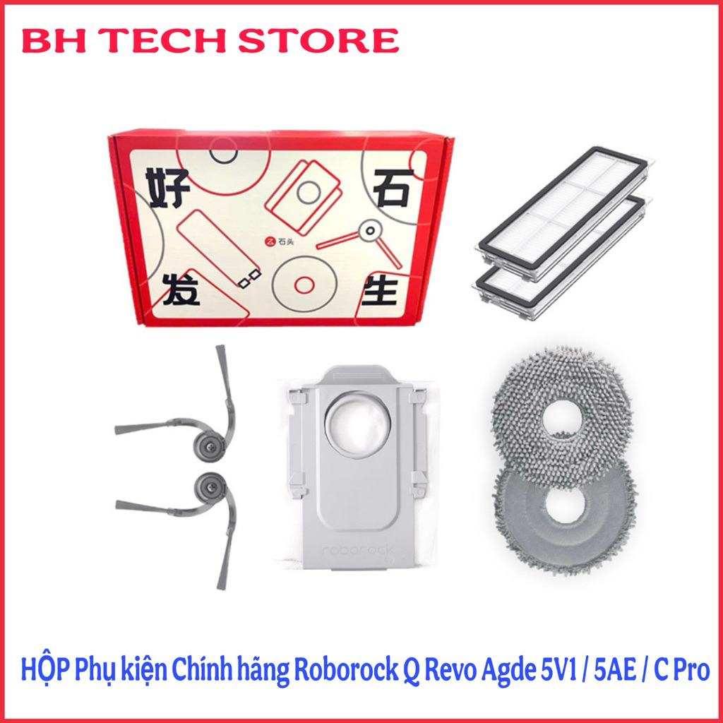 Roborock Q Revo Adge 5V1 / C Pro / 5AE / Curv / QR 789 กล่องอุปกรณ์เสริม .รวมผ้าเช็ดตัว 1 คู่ / แผ่น