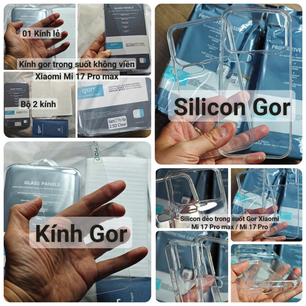 Gor Glass หรือ Silicon Gor Xiaomi Mi 17 Pro max / Mi 17 Pro กระจกยืดหยุ่นโปร่งใส
