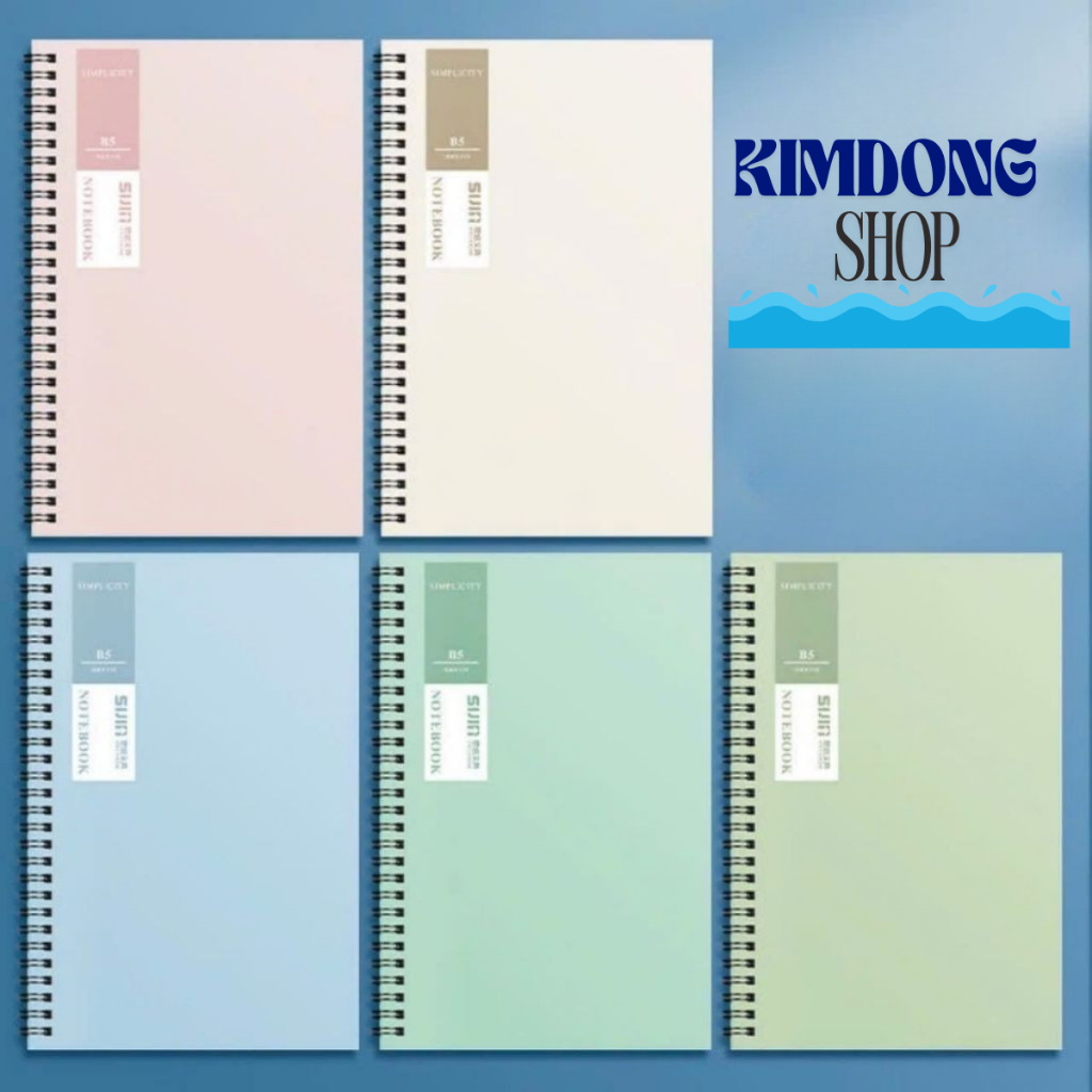[GIVE PEN] สมุดโน๊ตปกสีพาสเทล A5 B5 120 หน้าบันทึกนักเรียน KIMDONGSHOP
