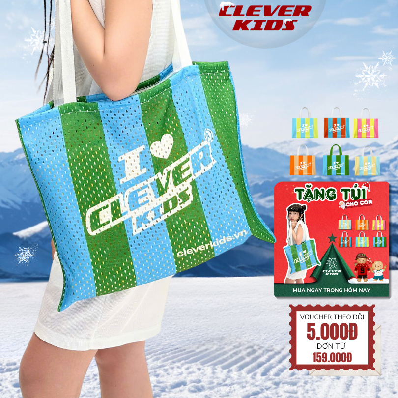 Clever Kids Mesh Bag Clever Kids Design สุดพิเศษสําหรับเด็ก