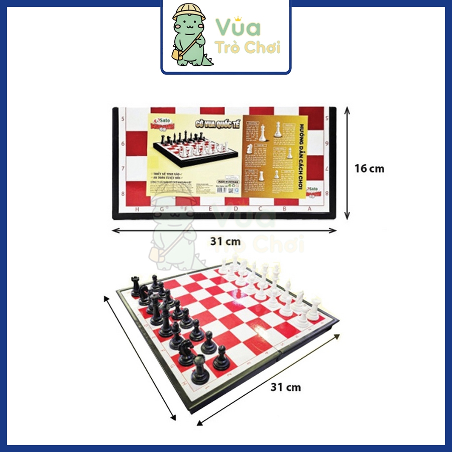 [Sato] Red Sato Chess ขนาดใหญ่พับของเล่นทางปัญญาความเครียดบรรเทาเกมกระดานเด็ก Sato101 Sato105