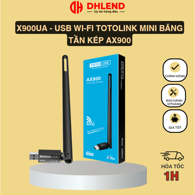 X900UA - USB Wi-Fi Totolink mini dual band AX900