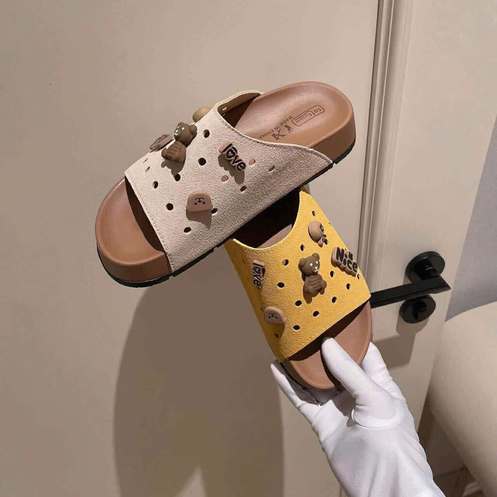 รองเท้าแตะสติ๊กเกอร์ qc fullboxx ของแท้