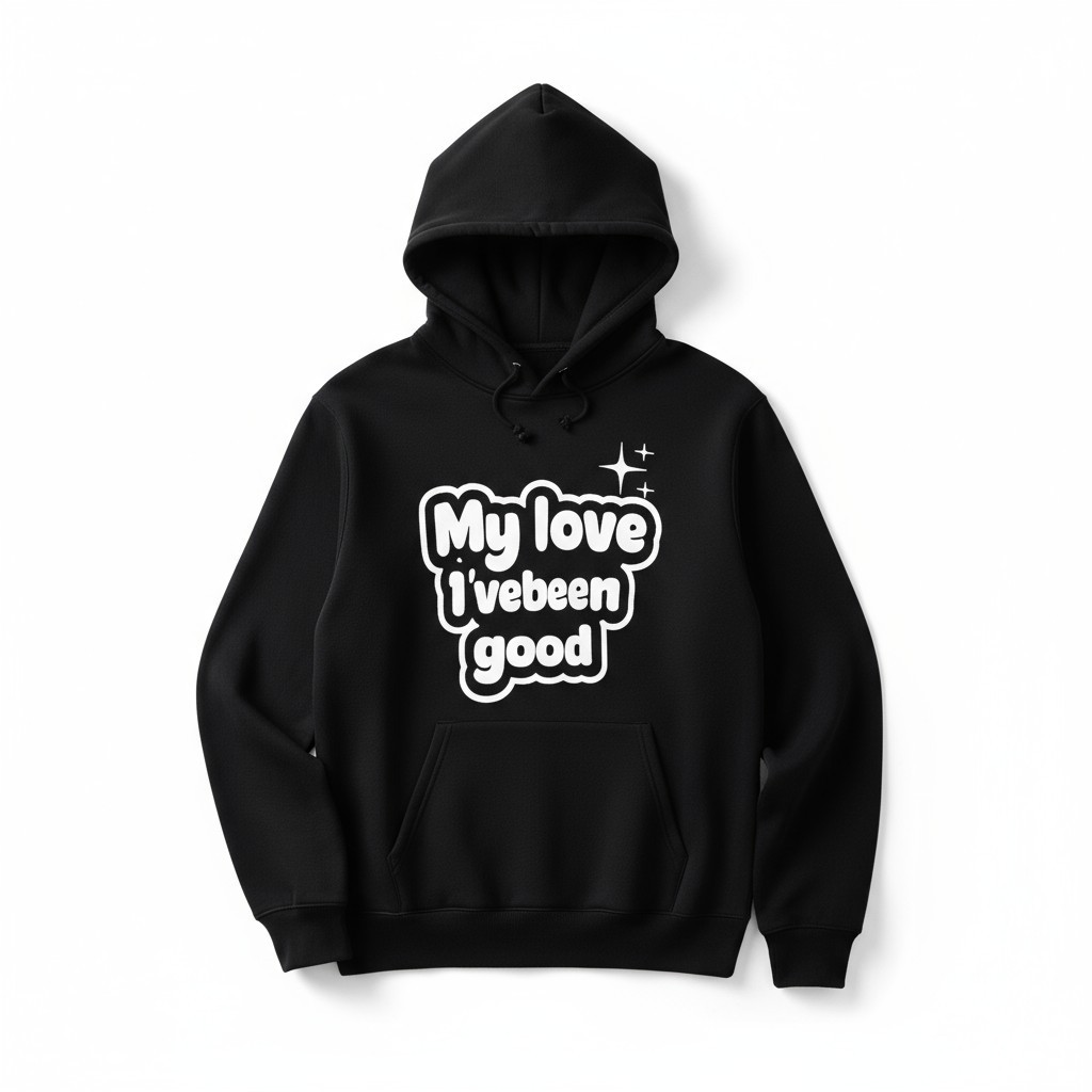 MYLOVE เลนส์ Hoodie พัฟแขน 2 ชั้นผ้าฝ้ายหนา Felt Overhead หมวก - GUFA