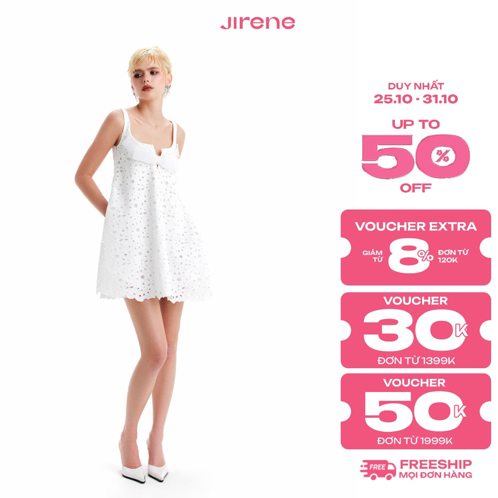 สูงสุด 70% + VC HOT || JIRENE - ชุดเดรส MAIDEN สไตล์ตุ๊กตาทารกทําจากสีแดงเข้มคุณภาพสูง