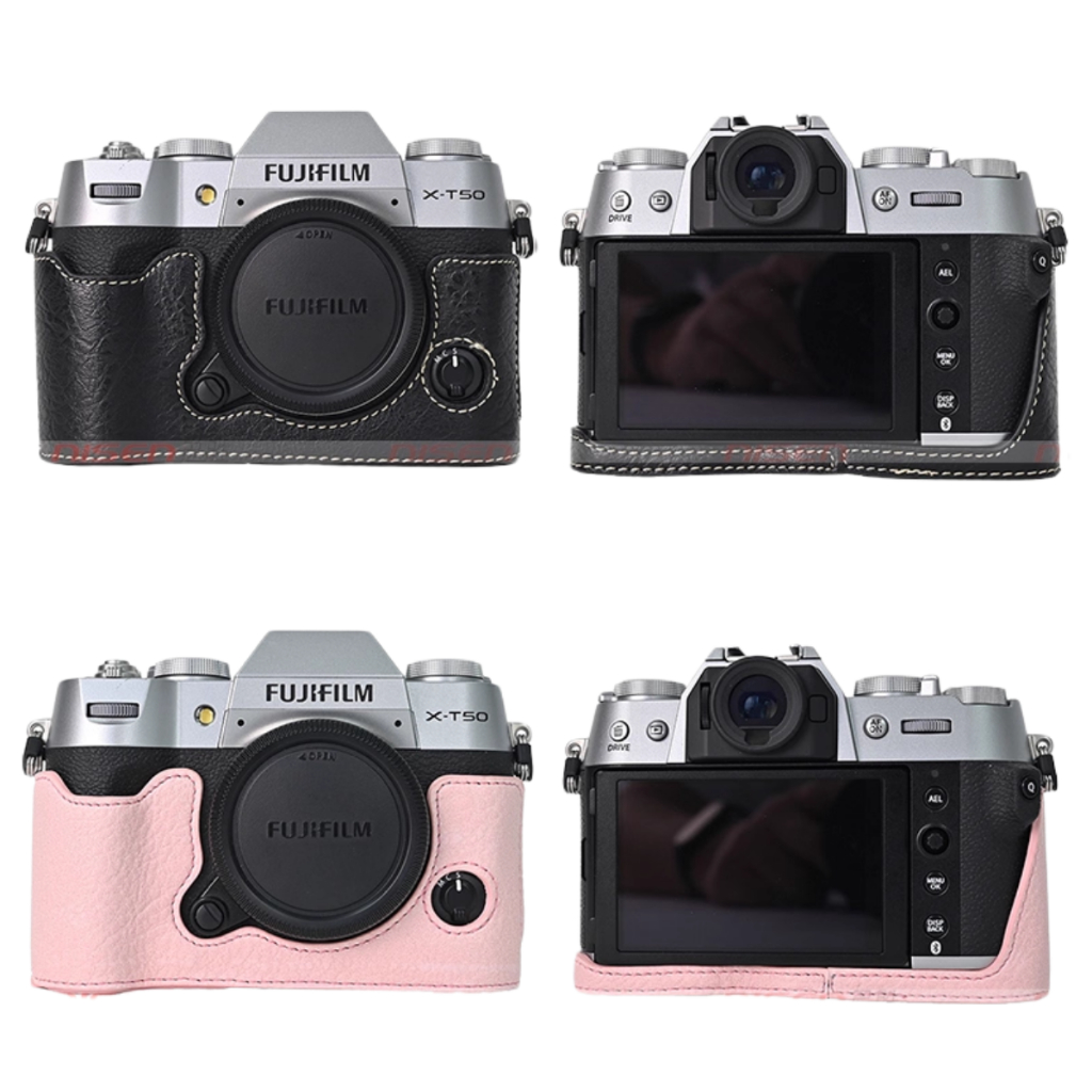 [มีจําหน่าย] Fu jifilm XT 50 Leather Case เคสหนังครึ่งป้องกันรอยขีดข่วน ความสวยงามสูง XT50