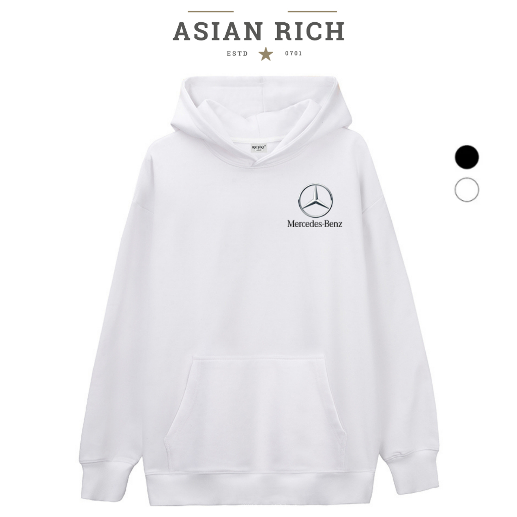 Asian Rich Premium Hoodie Mid Mercedes Maybach Luxury Car Logo Sweatshirt