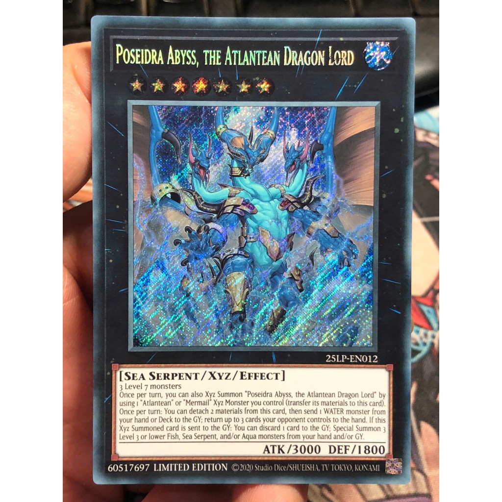 [KW2 Yugioh] [EN-UK] การ์ด 25LP-EN012 - Poisedra Abyss, Atlantean Dragon Lord