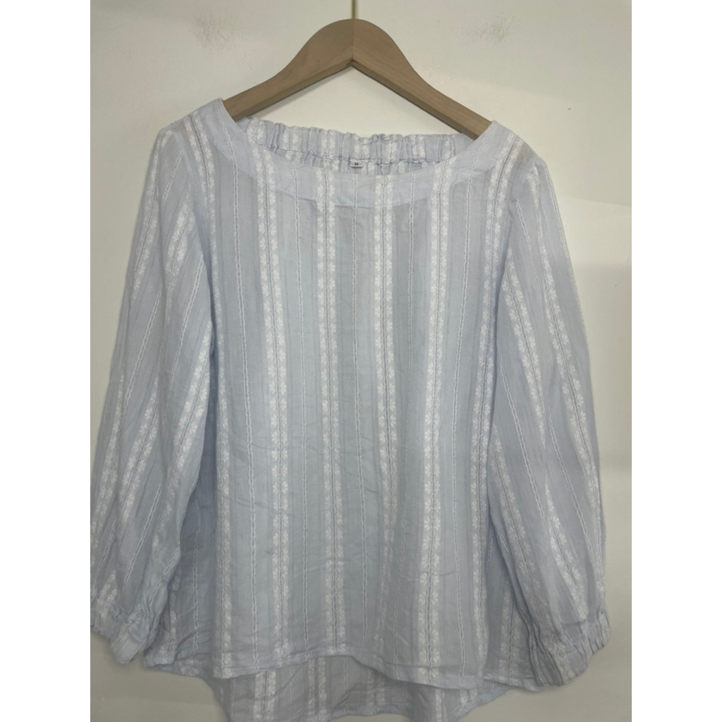 (2Hand QC) เสื้อเชิ้ตผู้หญิง ไซส์ M สีเทอร์ควอยซ์