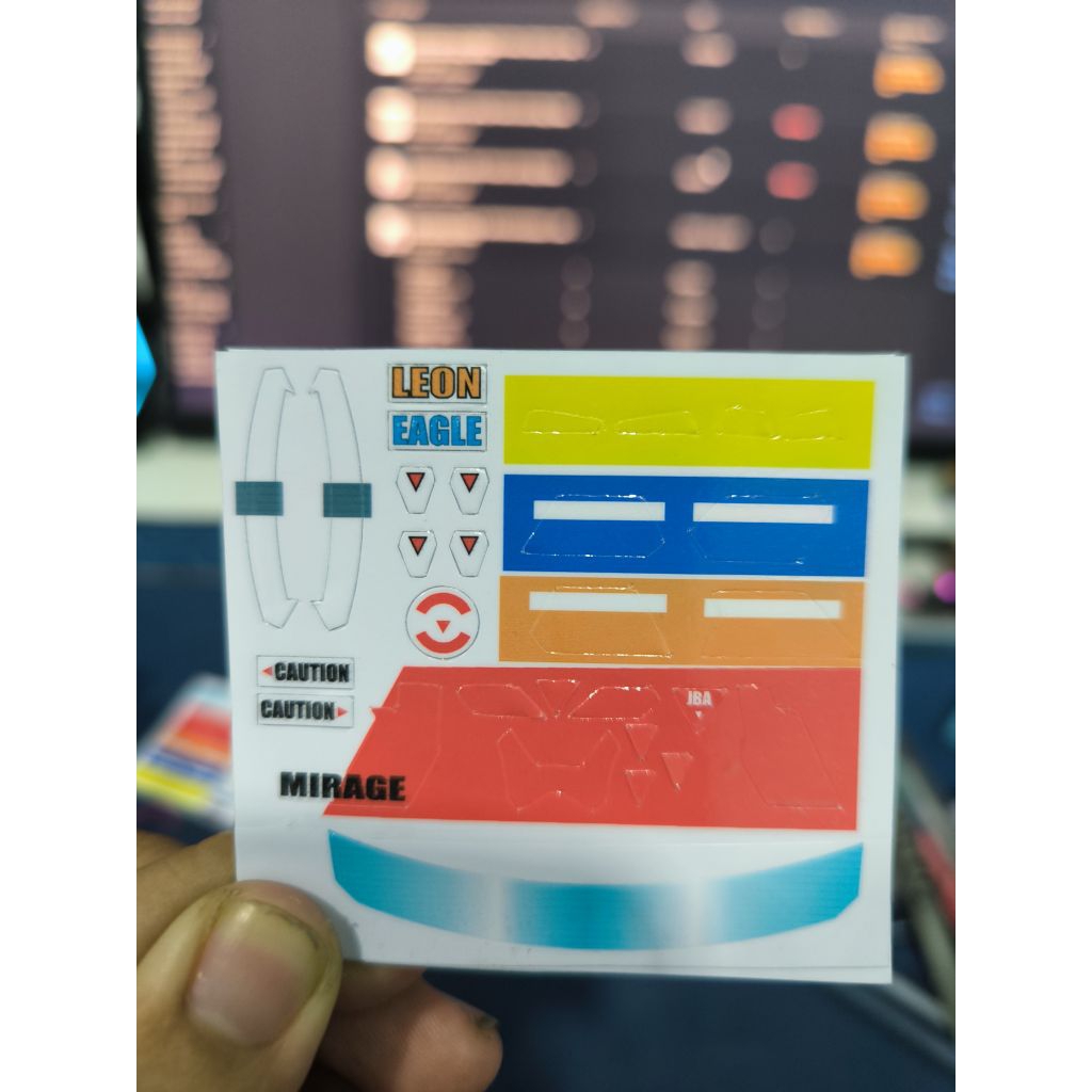 สติ๊กเกอร์สติ๊กเกอร์ Super Bdaman Eunit Mirage แบบตัดสําเร็จ