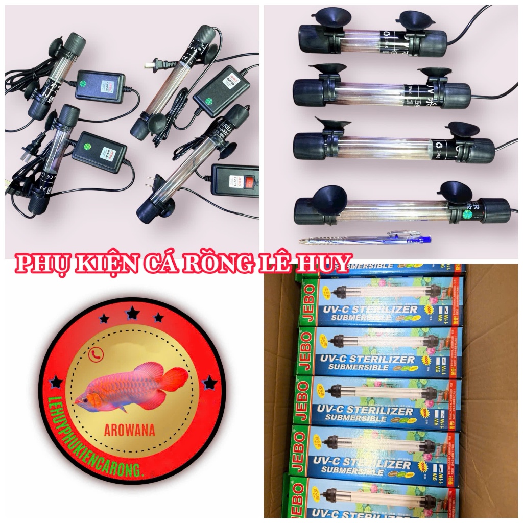 JEBO UV Lamp 5W 7W 9W 11W – ฆ่าเชื้อ, ฆ่าสาหร่าย, การฟอกอากาศ – UV-C Steilizer Water Soaking Form สํ