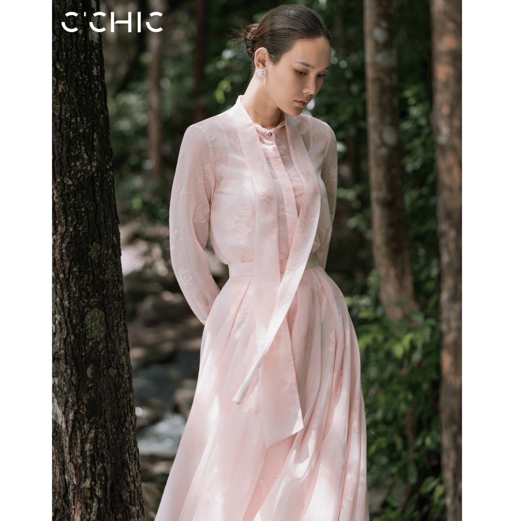 Jupe Pastel Pink Pleated HT 3D CCHIC