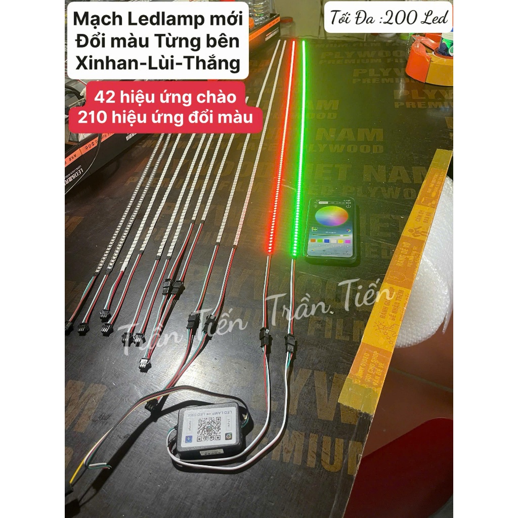 Audi Ledlamp, A7, i8, A11 วงจร - เปลี่ยนสี led ในแต่ละด้าน (เอฟเฟกต์สตาร์ท 42 ดวง)