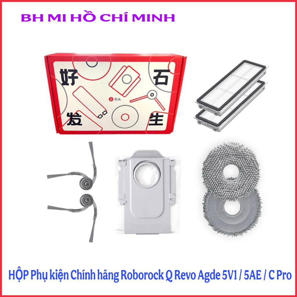 Roborock Q Revo Adge 5V1 / C Pro / 5AE / Curv / QR 789 กล่องอุปกรณ์เสริม .รวมผ้าเช็ดตัว 1 คู่ / แผ่น