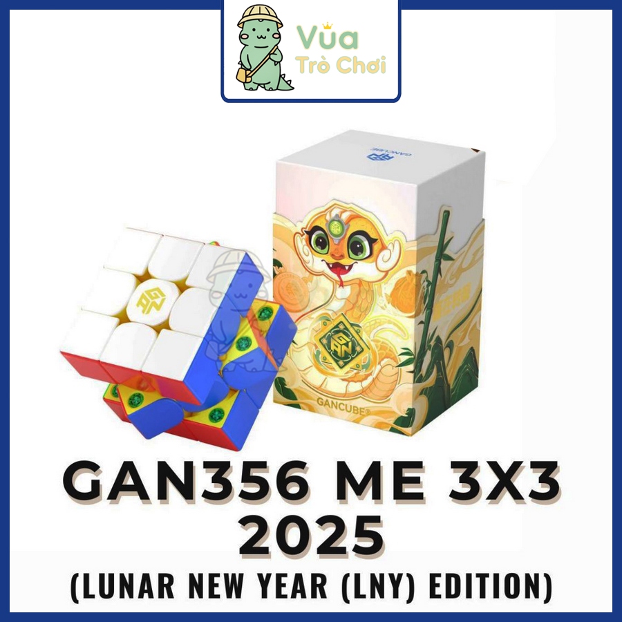 [จํากัด] Rubik Gan 356 ME 3x3 Gan 356M E สีเหลือง Limited Edition ปีงู 2025 ของเล่นทางปัญญา