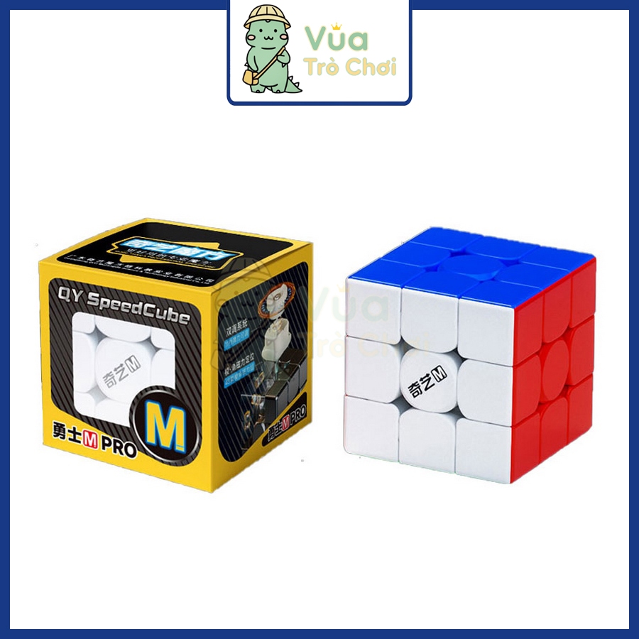 [QiYi] Rubiks Cube 3x3 QiYi Warrior M Pro 2025 Rubiks Cube สติกเกอร์ 3x3x3 พร้อมแม่เหล็กของเล่นปัญญา