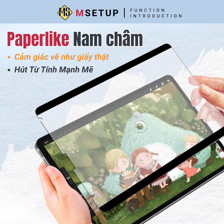 ตัวป้องกันหน้าจอ Paperlike แม่เหล็กแบบถอดได้สําหรับ iPad Pro 11 นิ้ว M4 M5, iPad Air M2, iPad Gen 11