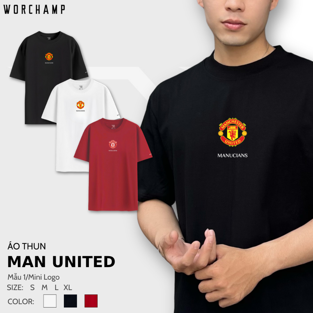เสื้อยืด Man United - Mini Logo - WORCHAMP - รุ่น 1