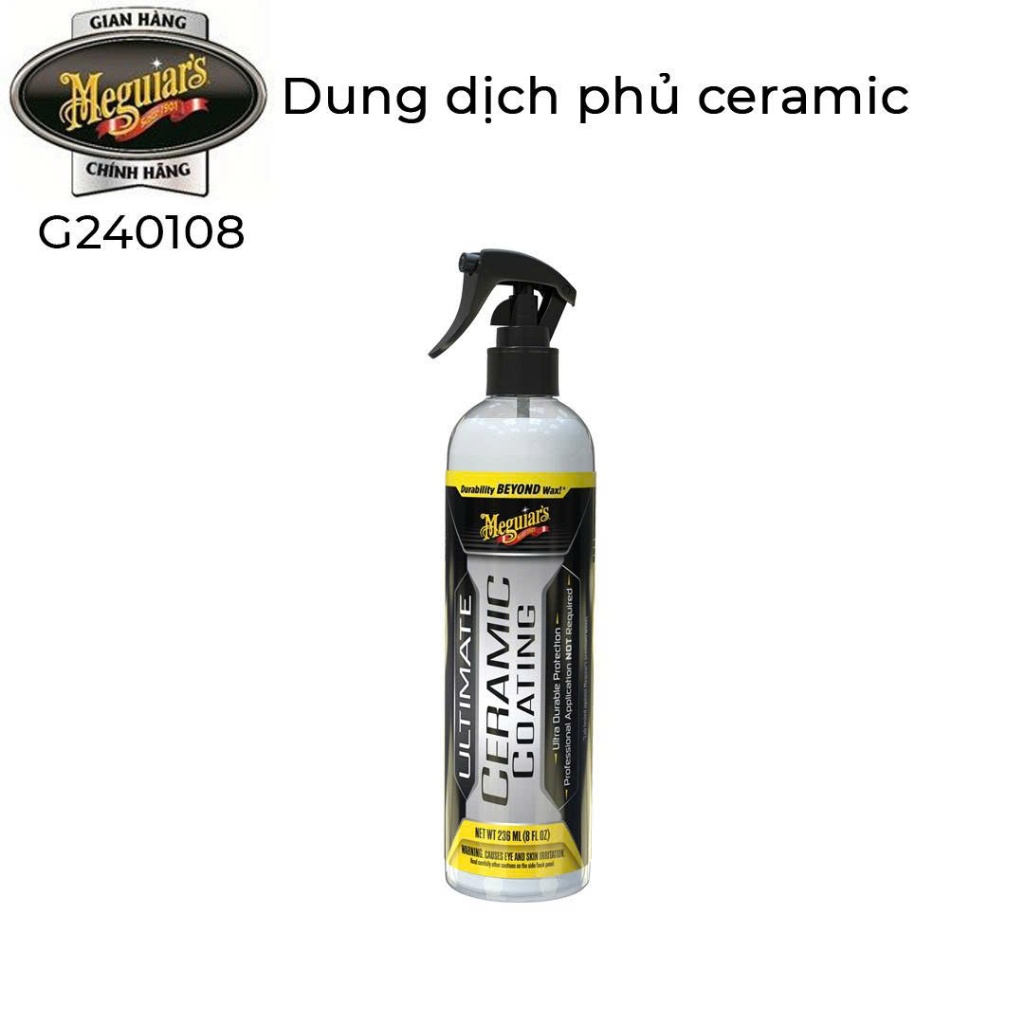 ผลิตภัณฑ์ป้องกันสีรถยนต์ Meguiars Premium Ceramic - Ultimte Ceramic Coating, G240108