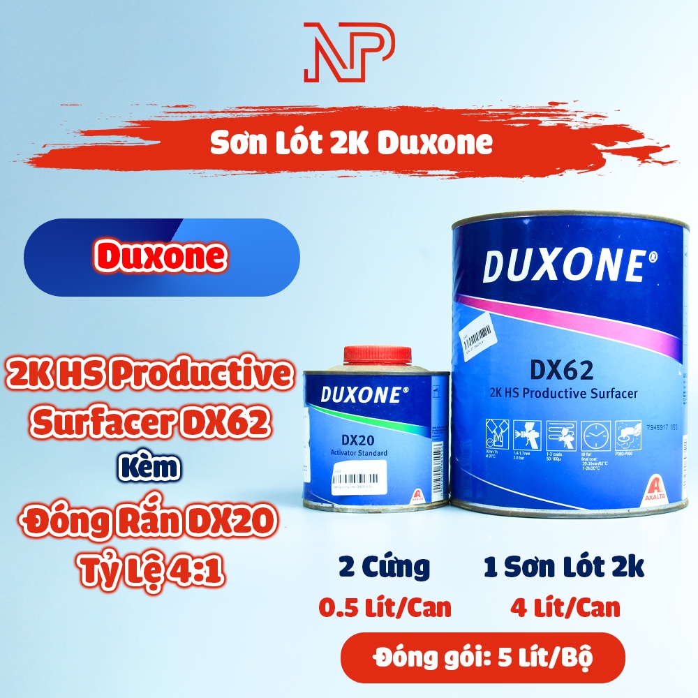 สีรองพื้น Duxone DX62 พร้อมอัตราส่วนการบ่ม DX20 4:1