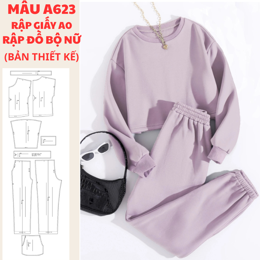 A0 แผ่นกระดาษสําหรับชุดสูทผู้หญิง (PAPER)-A623