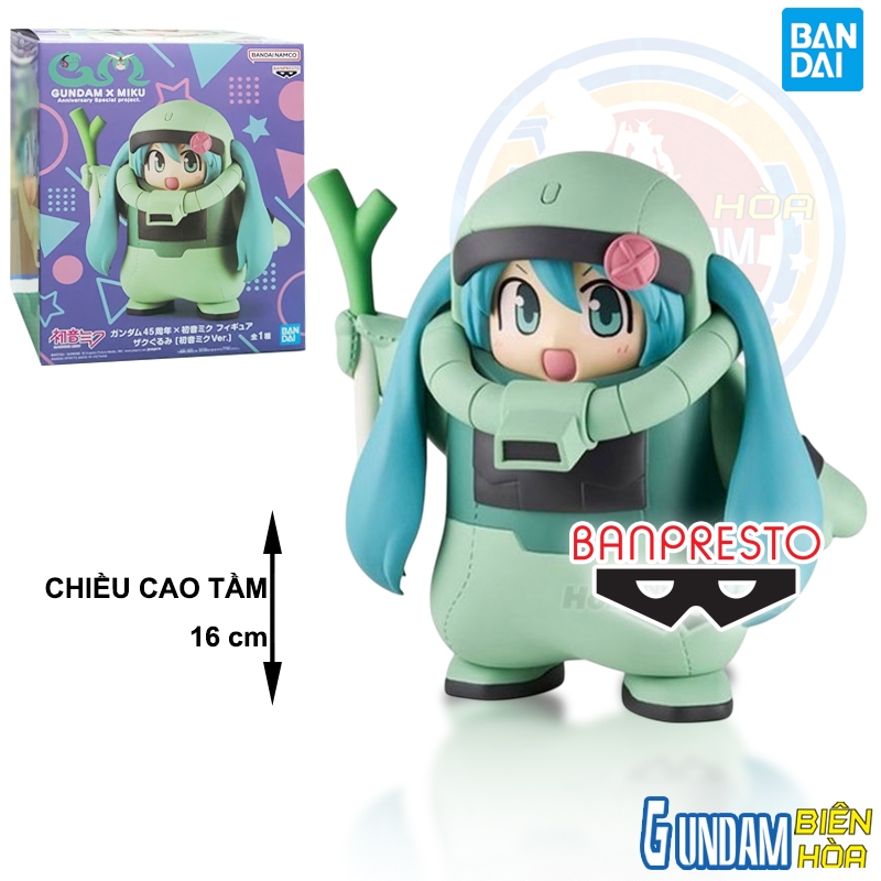 Banpresto GUNDAM Figure 45THHATSUNE MIKU Figure ZAKU COSTUME [HATSUNE MIKU VER.]