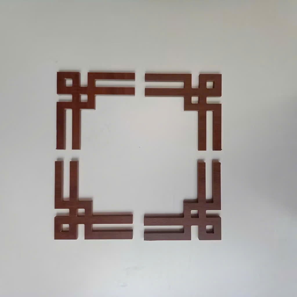 ชุด 4 ตัว CORNERS TO DECORA MDF WOODEN ALTAR