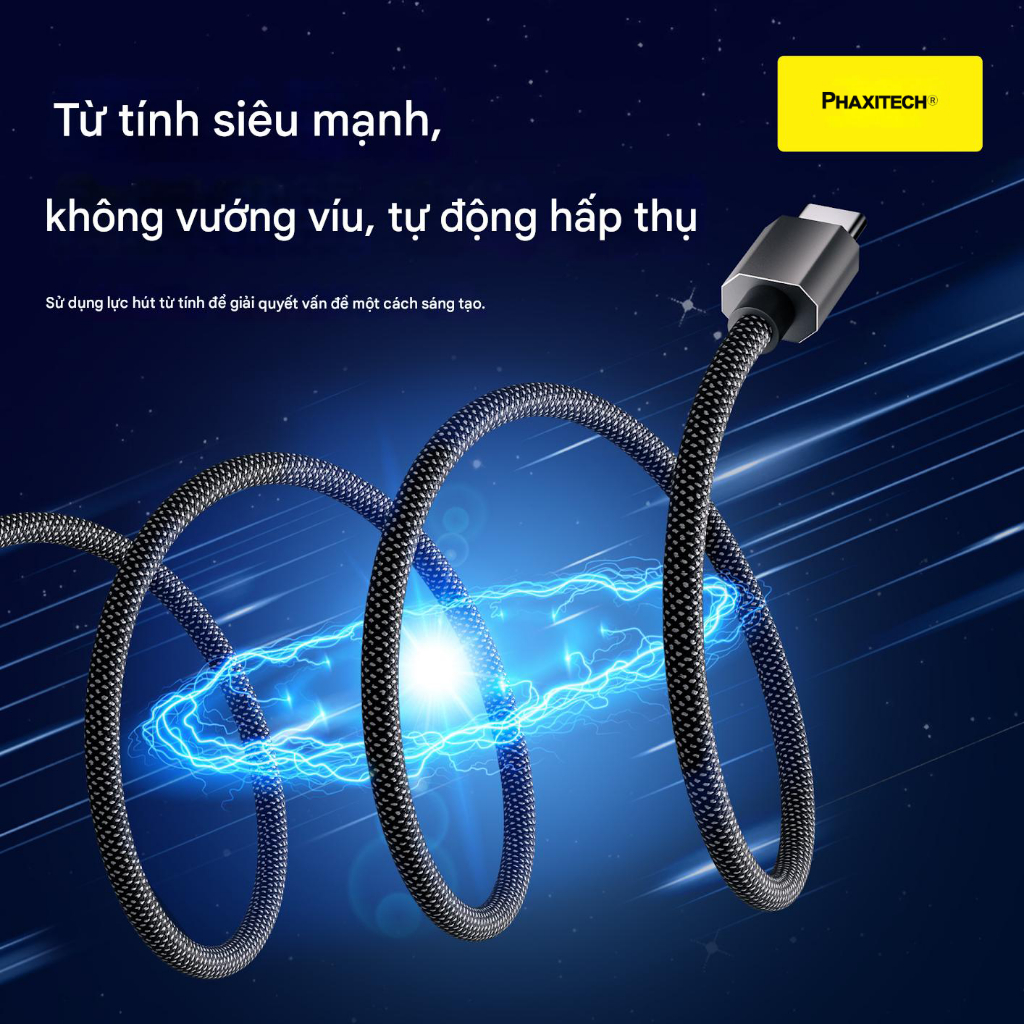 สายชาร์จเร็ว Phaxitech C to L 35W & C to C 100W ของแท้สําหรับ iPhone & Android 1