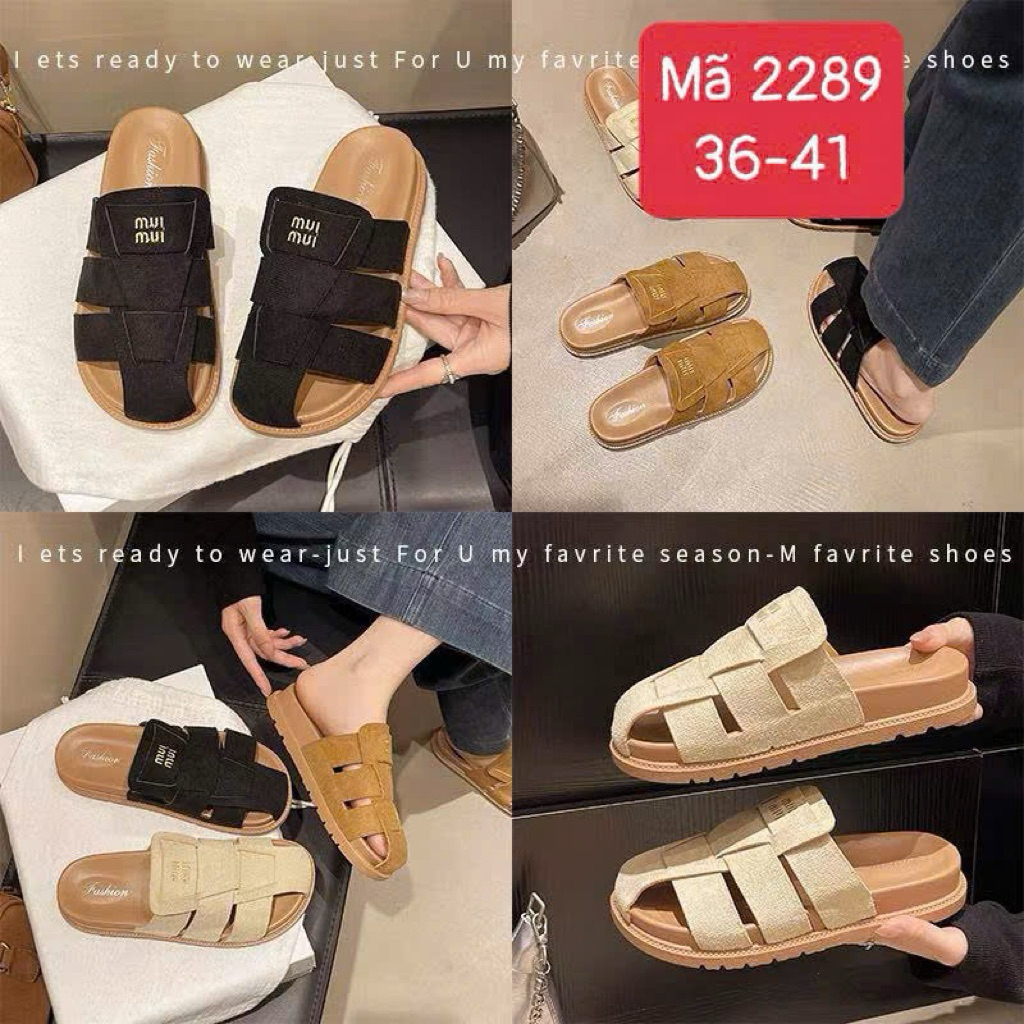 Min Min Suede Strap Knit High Sole 3P