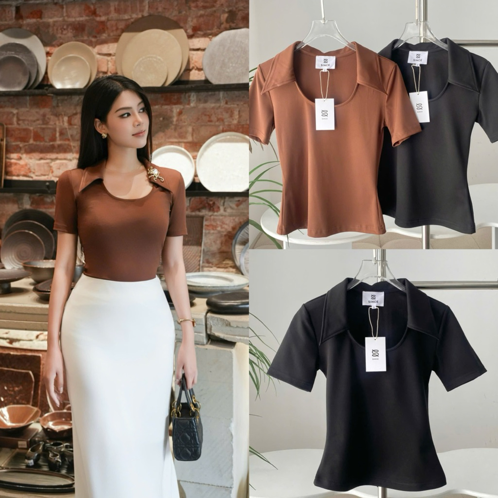 THE HIFU - เสื้อยืดโปโลแขนสั้นคอยู Slim Form พิชิตง่าย