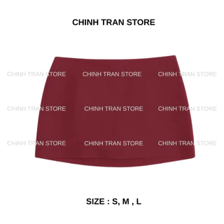 กระโปรง Low-rise Basic Short-Color Trendy - Chinh Tran Store