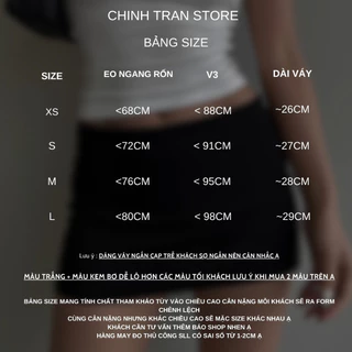กระโปรง Low-rise Basic Short-Color Trendy - Chinh Tran Store