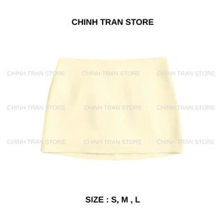 กระโปรง Low-rise Basic Short-Color Trendy - Chinh Tran Store