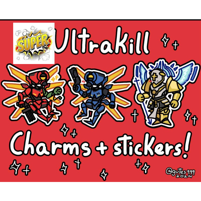 พวงกุญแจและสติ๊กเกอร์ ULTRAKILL v1, v2, Gabriel