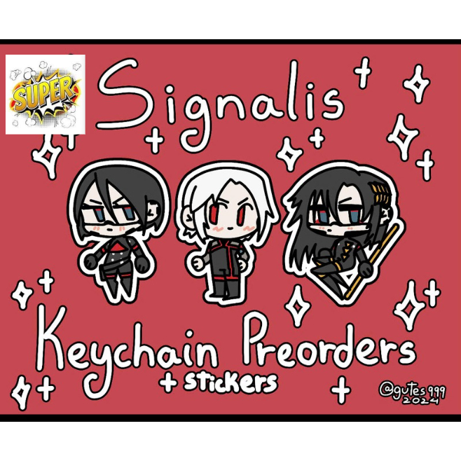 พวงกุญแจ Signalis, elster, arianne, falke