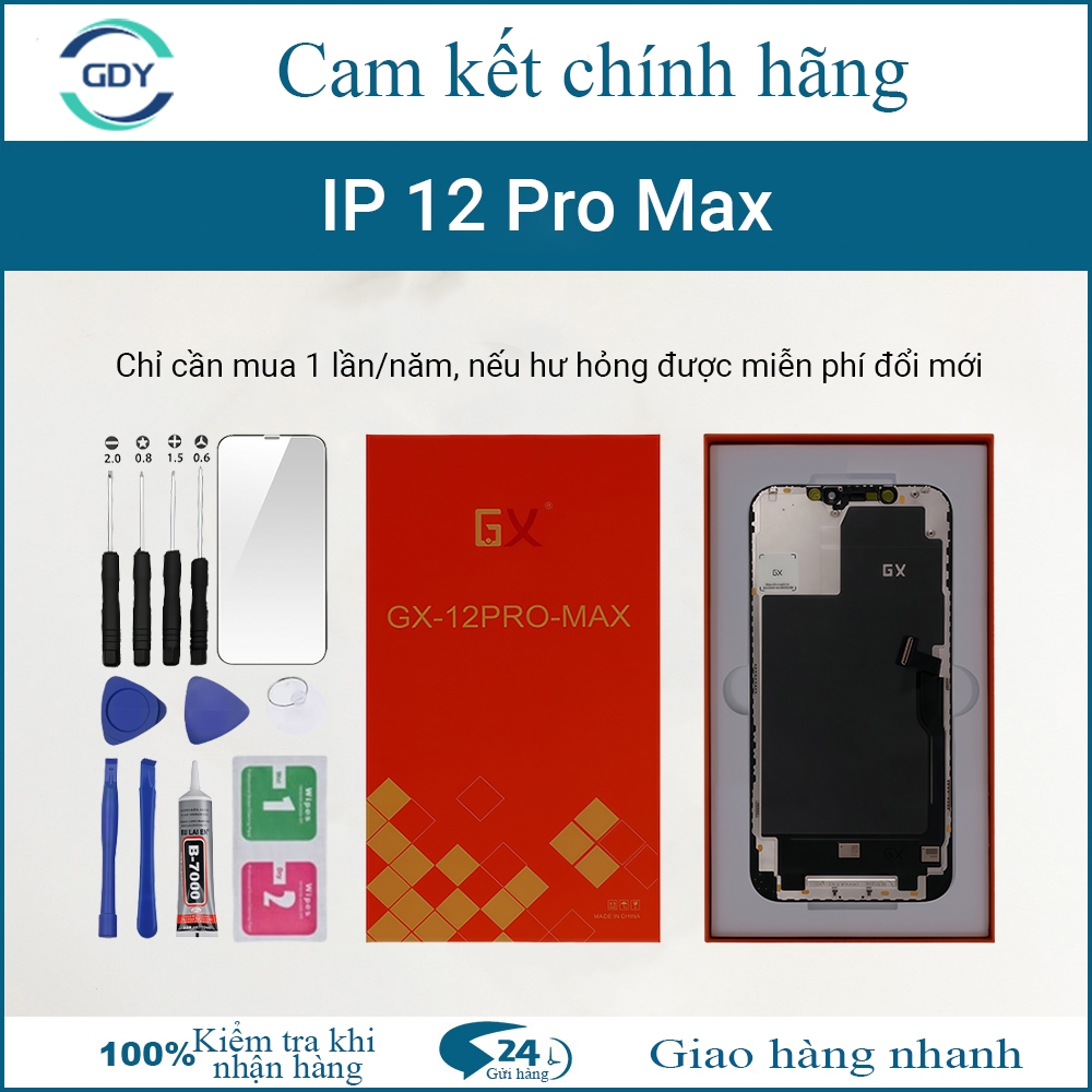 หน้าจอ TFT GX ของแท้เข้ากันได้กับ iPhone 12 Pro Max มาพร้อมชุดเปลี่ยนหน้าจอ