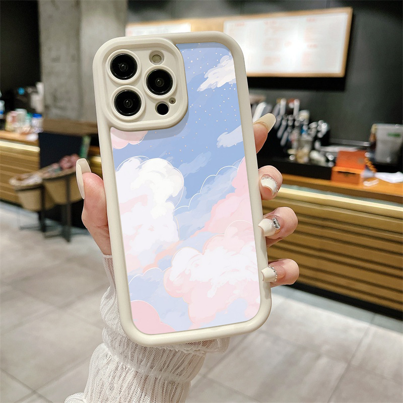 เคสไอโฟน TPU แบบนุ่ม กันกระแทก ป้องกันกล้อง คุณภาพสูง 7plus/8plus/x/xs/xsmax/11/12/13/14/15/16/plus/