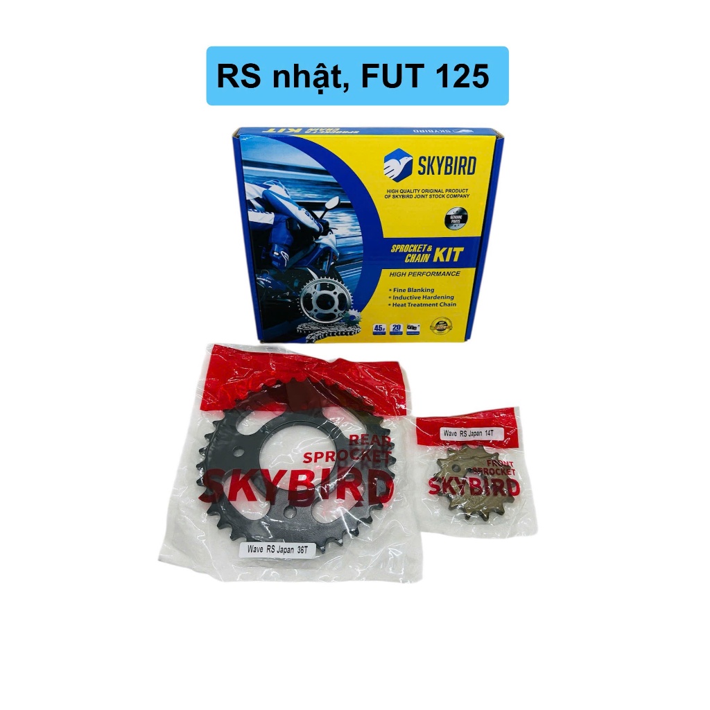 เฟืองโซ่ RS ภาษาญี่ปุ่น ยี่ห้อ FUTURE 125 SKYBIRD (PICTURE TO SHOP สําหรับการสั่งซื้อทันที)