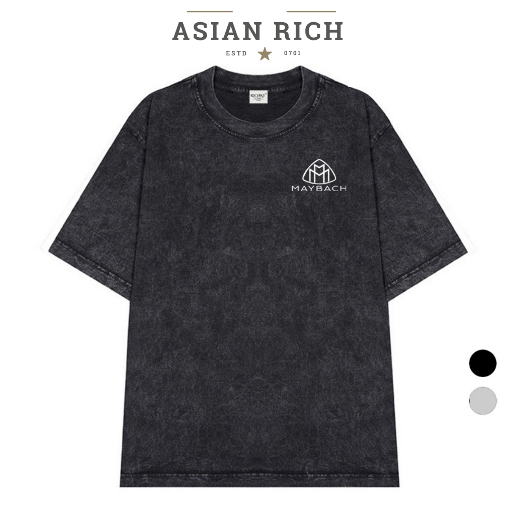 Wash Asian Rich Premium Tee Logo ซ้าย Mercedess Maybach Luxury Car